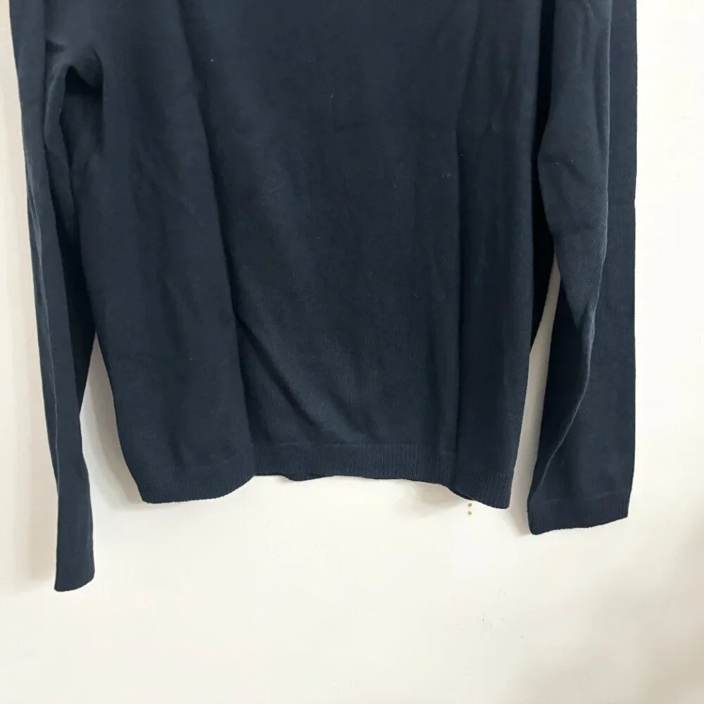 EUC Banana Republic Cashmere & Cottom V Neck Argyle Long Sleeve Sweater - Small